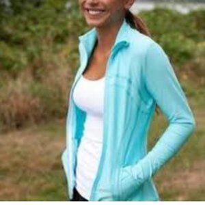 Lululemon Define Jacket Aqua Blue Size 10 like new